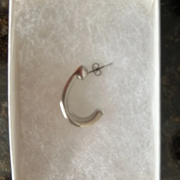 Orange & Silver Earrings - Picture 5 of 10